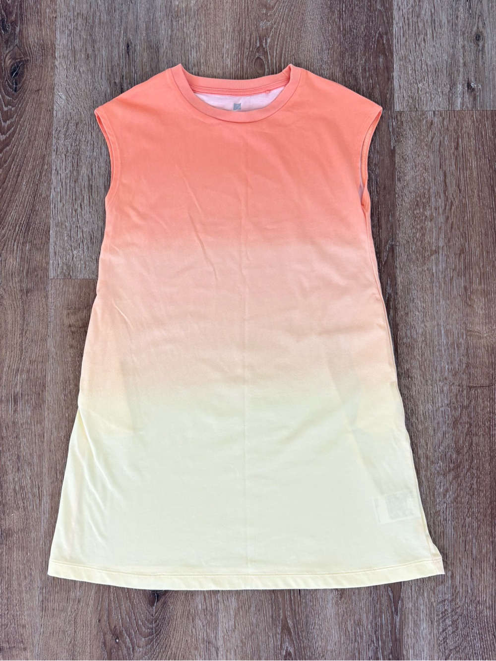 NWOT Uniqlo Kids Coral Ombre Sleeveless Tank Dress Size:JP 120, US6/7